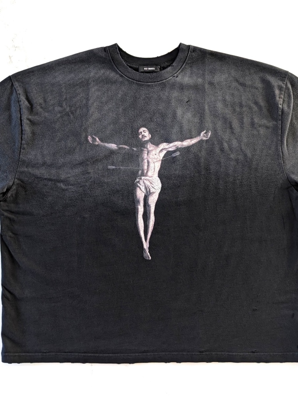 WILLY CHAVARRIA Tarantula Buffalo T-Shirt M Faded Black Oversized Distressed NWT